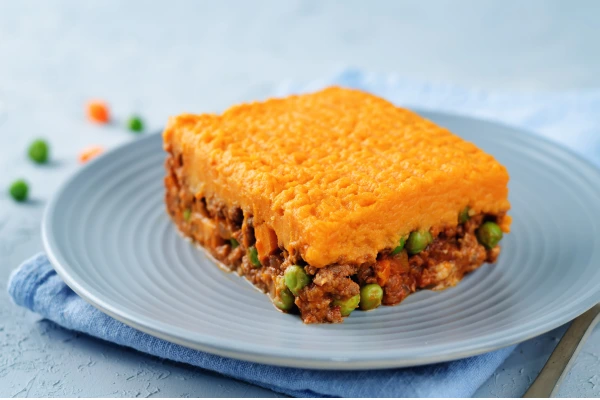 sweet potato and ground beef sheperd's pie