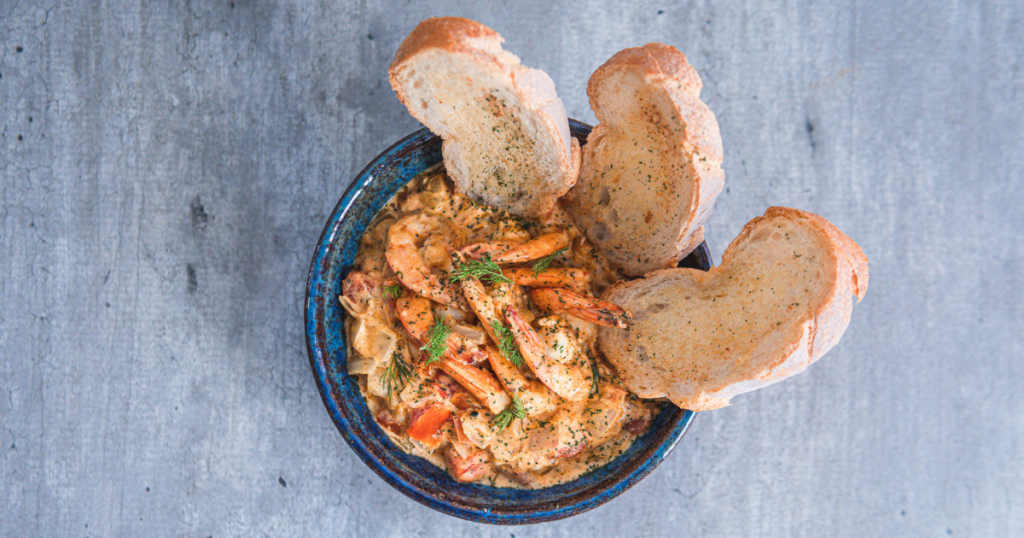 Shrimp Saganaki