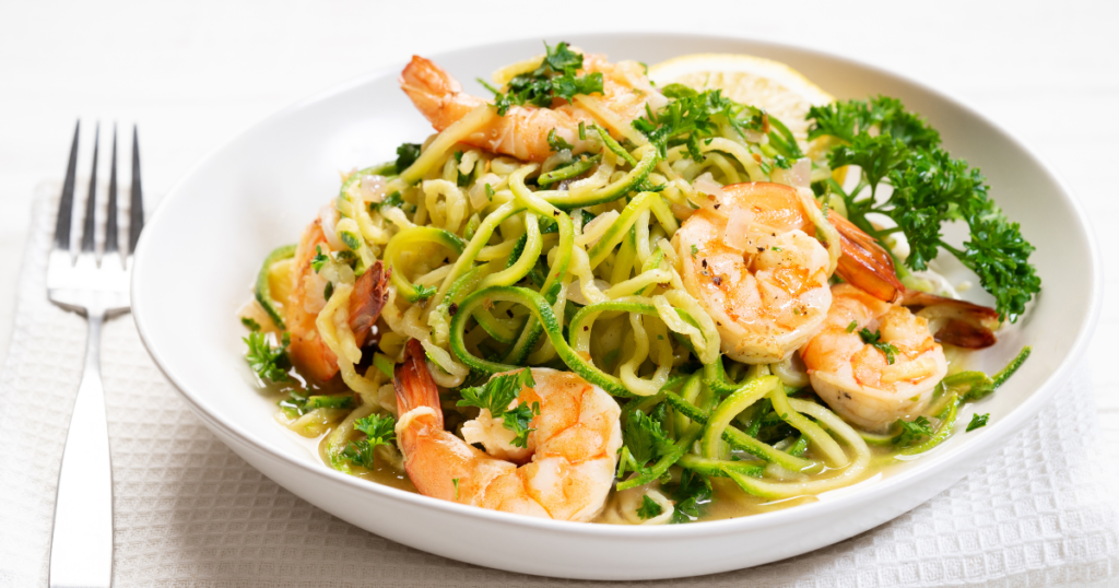 Shrimp and Zucchini Noodles Recipe