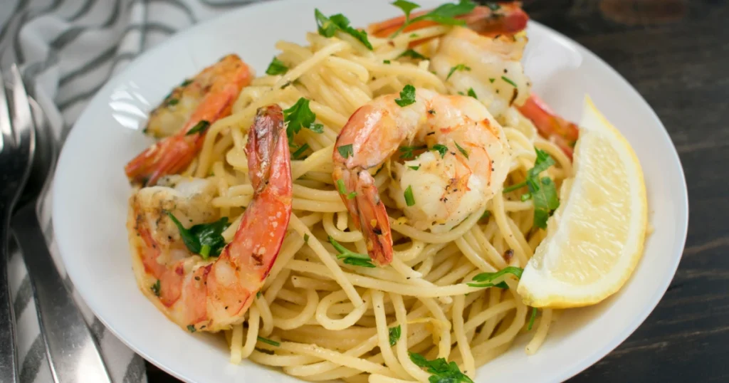 Lemon Garlic Shrimp Pasta Recipe
